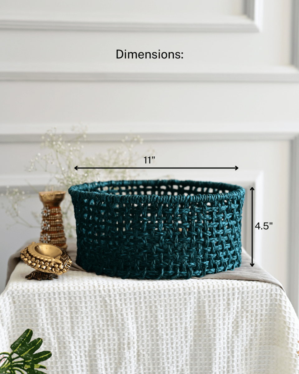 Sabai Celebration Basket - Indigo - Kadam Haat