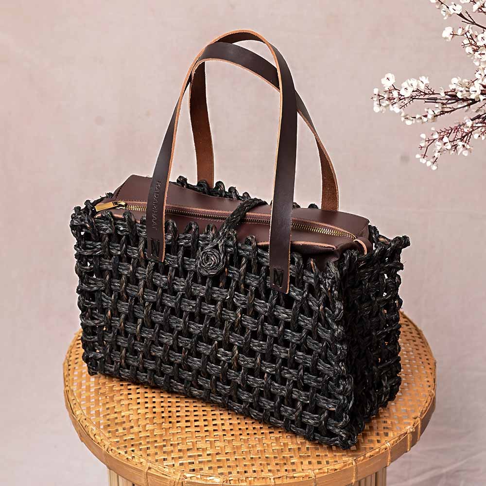 Sabai Mesh Luxe Carry Bag - Black - Kadam Haat