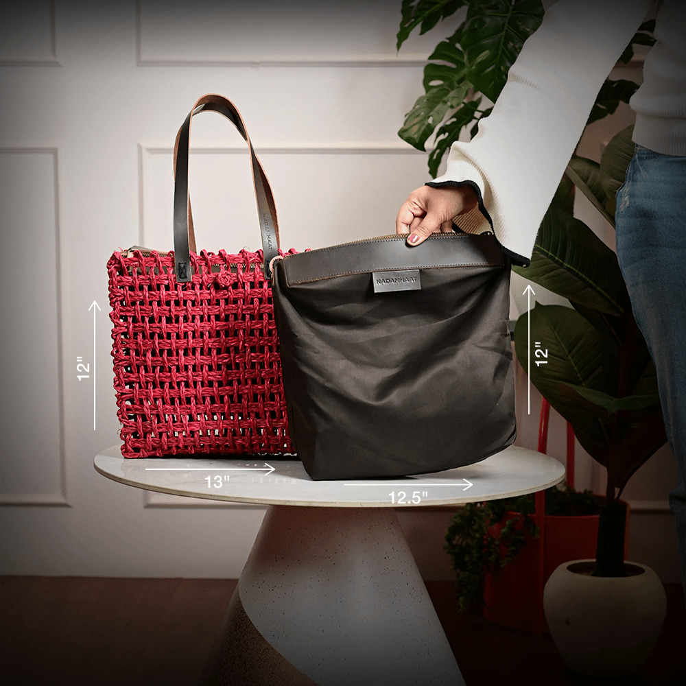 Sabai Mesh Luxe Carry Bag - Surkhi - Kadam Haat