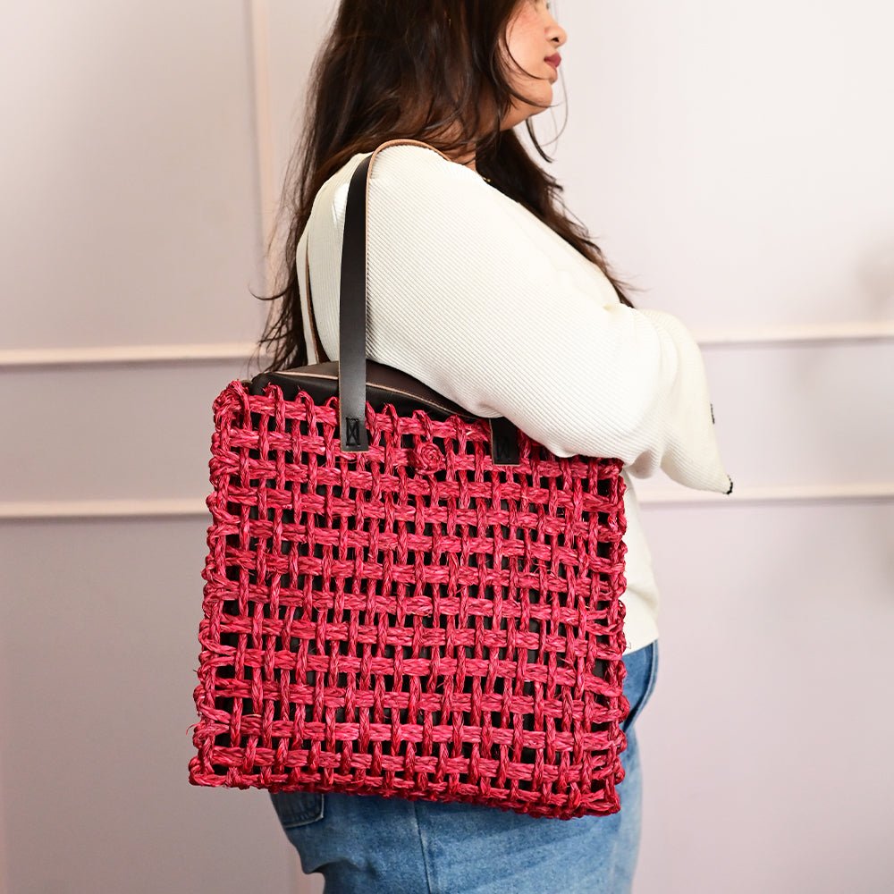 Sabai Mesh Luxe Carry Bag - Surkhi - Kadam Haat