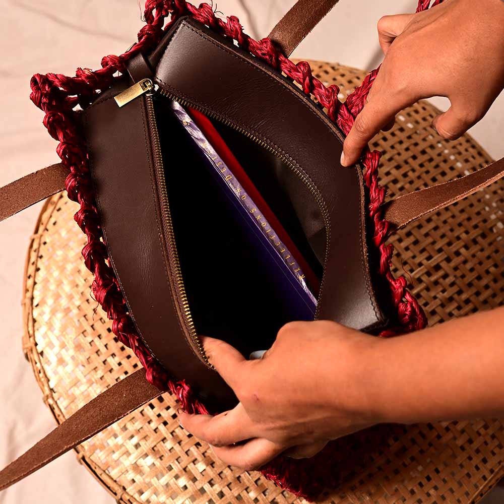 Sabai Mesh Luxe Carry Bag - Surkhi - Kadam Haat