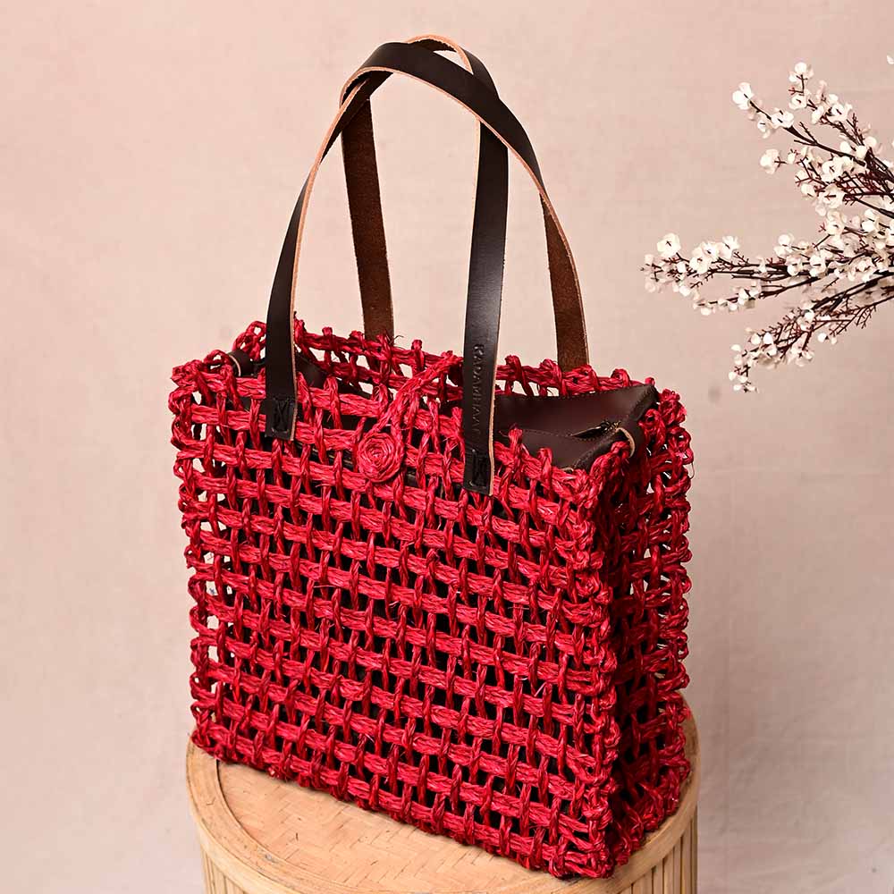 Sabai Mesh Luxe Carry Bag - Surkhi - Kadam Haat