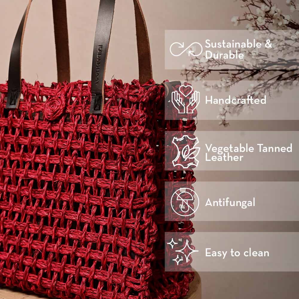 Sabai Mesh Luxe Carry Bag - Surkhi - Kadam Haat