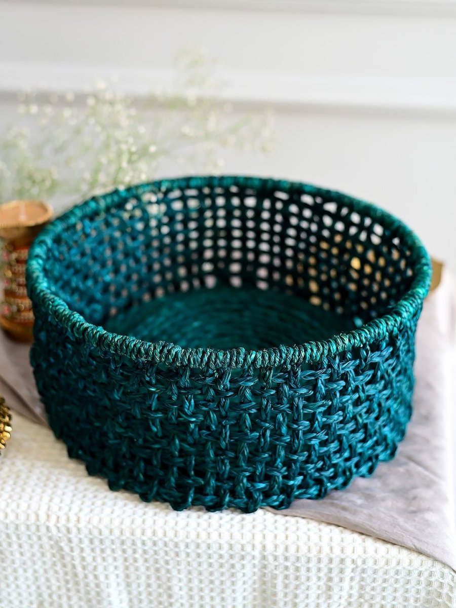 Sabai Trousseau Basket - Indigo - Kadam Haat