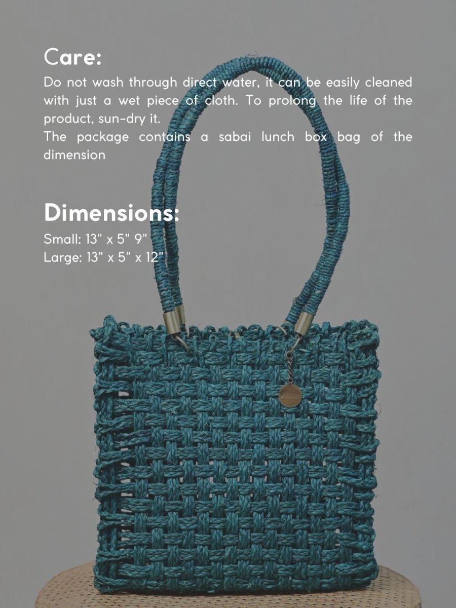 Vegan Handmade Sabai Grass Bag - Kadam Haat