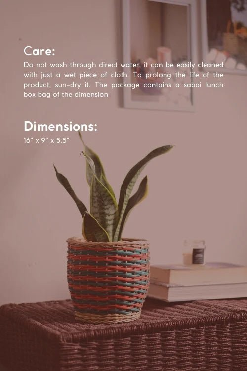 Wicker Table Planter - Kadam Haat