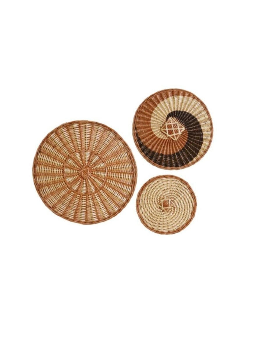 Wicker Wall Plate Combo - Kadam Haat