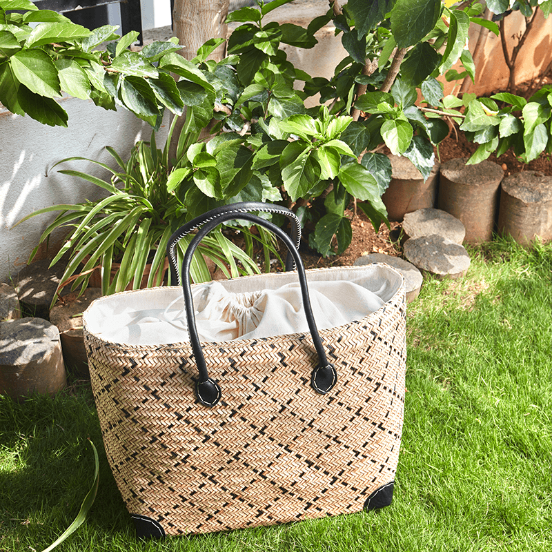 Handmade Sitalpati Basket Bag - Kadam Haat