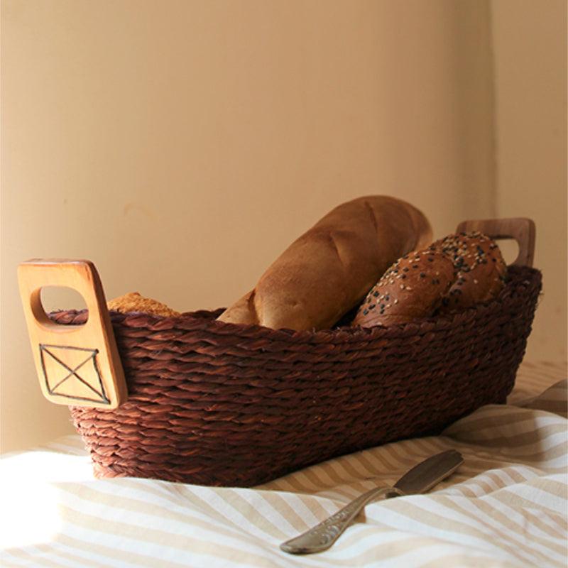 Handmade Sabai Grass Bread Basket - Kadam Haat