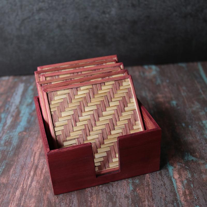 Handmade Bamboo Coasters - Kadam Haat
