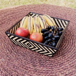 Handmade Bamboo Fruit Basket – Medium - Kadam Haat